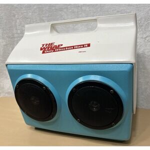 Vintage Igloo Playmate Cooler Winston Cigarette Promo Built-In Speakers